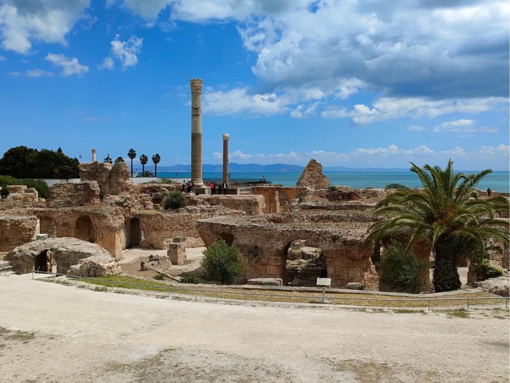Az Antoninus fürdő romjai Karthágóban