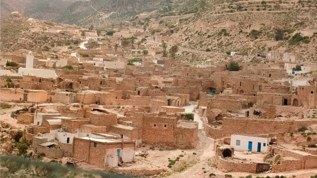 Tunezia hegyi falvak Matmata fele