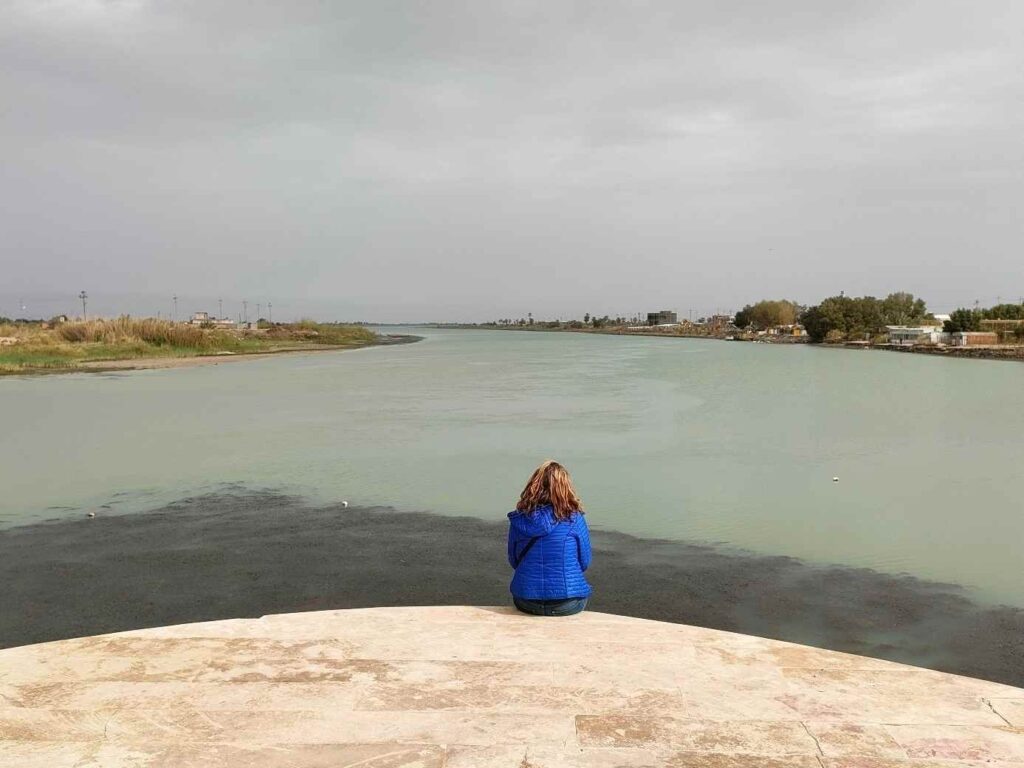 Qurna, a Tigris és az Eufrátesz folyó találkozása