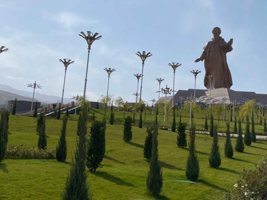 Monument of Magtymguly Turkmen poet 