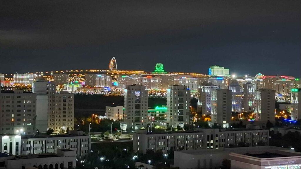 Ashgabat at night