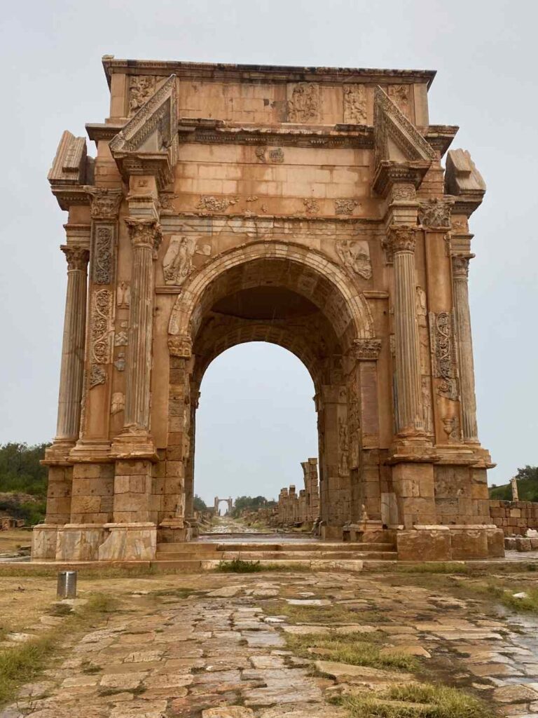 Leptis Magna Septimus Severus diadalíve