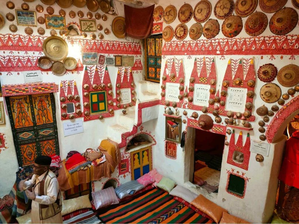 Gadamesben ilyen színes a házak belseje